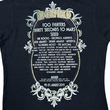 Load image into Gallery viewer, HIGHFIELD FESTIVAL (2011) Graphic Spellout Rock Punk Music Band Festival Lineup T-Shirt