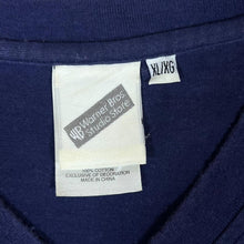 Load image into Gallery viewer, Vintage WARNER BROS (2002) "Atheltic Dept." Embroidered Logo Spellout V-Neck T-Shirt