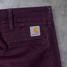 Load image into Gallery viewer, Carhartt "Sid Pant" Purple Maroon Slim Tapered Chino Trousers