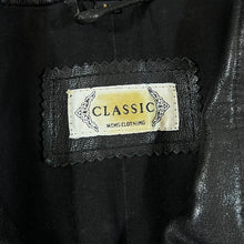 Load image into Gallery viewer, Vintage CLASSIC MENS CLOTHING Genuine Real Black Zip Leather Jacket