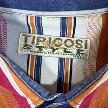 Load image into Gallery viewer, Vintage TIPICOSI STYLE Colour Block Multi Striped Long Sleeve Cotton Shirt