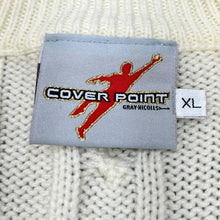 Load image into Gallery viewer, Vintage COVER POINT Classic Essential Chunky Cable Knit Acrylic V-Neck Sweater Jumper