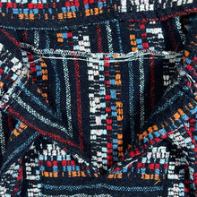 Load image into Gallery viewer, Vintage Hippy Festival Woven Multi Coloured Abstract Patterned Pullover Hoodie