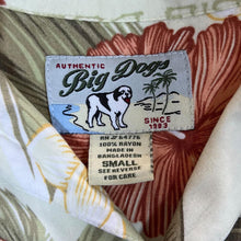 Load image into Gallery viewer, Early 00's BIG DOGS Hawaiian Tropical Floral Patterned Rayon Open Collar Short Sleeve Shirt