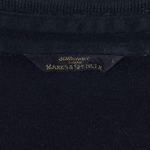 Load image into Gallery viewer, Vintage St Michael Marks & Spencer Classic Black Long Sleeve Cotton Polo Shirt