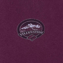 Load image into Gallery viewer, Vintage Prairie Mountain "Yellowstone National Park" Souvenir Burgundy Cotton T-Shirt