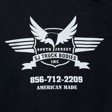 Load image into Gallery viewer, SOUTH JERSEY TRUCK BODIES "American Made" Biker Trucker Souvenir Graphic T-Shirt