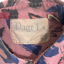 Load image into Gallery viewer, Vintage 90's Page 1 Crazy Abstract Patterned Cotton Long Sleeve Shirt