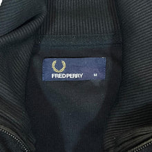 Load image into Gallery viewer, FRED PERRY Classic Basic Embroidered Mini Laurel Logo Black Zip Tracksuit Jacket