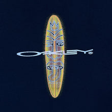 Load image into Gallery viewer, Vintage OAKLEY Software Surfboard Logo Spellout Graphic Navy T-Shirt