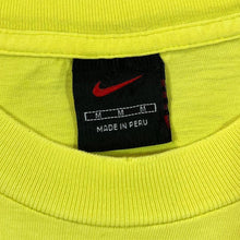 Load image into Gallery viewer, Vintage Nike Black Label Basic Embroidered Mini Swoosh Logo Yellow Cotton T-Shirt