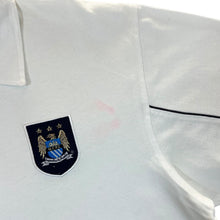 Load image into Gallery viewer, Reebok MANCHESTER CITY FC 2003-04 Football Logo White Short Sleeve Polo Shirt