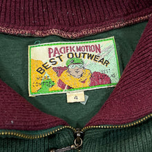 Load image into Gallery viewer, Vintage 90's PACIFIC MOTION "Poles" Skiing Graphic 1/4 Zip Pullover Sweatshirt Jumper Top