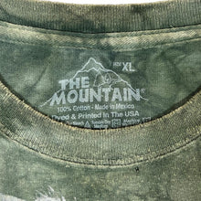 Load image into Gallery viewer, THE MOUNTAIN Native American Horse Animal Nature Graphic Green Tie Dye T-Shirt