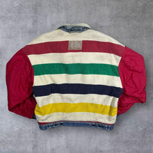 Load image into Gallery viewer, Vintage 90's Levi's Hudson Bay Made in USA Blanket Striped Reversible Denim Jacket