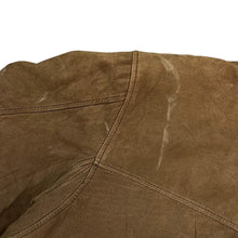 Load image into Gallery viewer, Vintage 90's U2 WEAR ME OUT Distressed Soft Brown Real Leather Bomber Jacket
