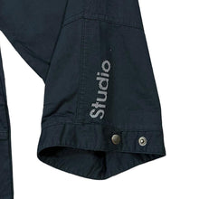 Load image into Gallery viewer, NIKE Dri-Fit &quot;Studio&quot; Mini Swoosh Logo Black 3/4 Length Cargo Capri Shorts
