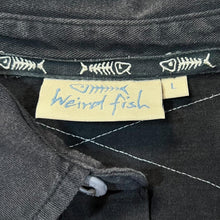 Load image into Gallery viewer, Early 00's WEIRD FISH Embroidered Patch Logo Collared Sweatshirt Deck Polo Shirt