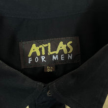 Load image into Gallery viewer, Atlas For Men Aztec Embroidered Cowboy Western Black Cotton Long Sleeve Shirt