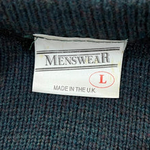 Load image into Gallery viewer, Vintage MENSWEAR Made In The UK Grandad Patterned Acrylic Knit Sweater Jumper