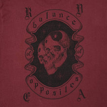 Load image into Gallery viewer, RVCA "Dayshift" Balance Opposites Skull Spellout Graphic Relaxed Fit T-Shirt