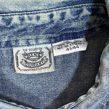 Load image into Gallery viewer, Vintage Men's Company Cowboy Western Acid Wash Blue Denim Long Sleeve Shirt