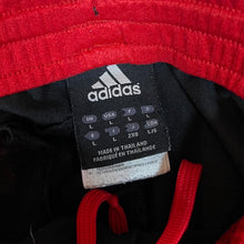 Load image into Gallery viewer, ADIDAS Classic Three Stripe Mini Logo Black Open Leg Sports Tracksuit Bottoms