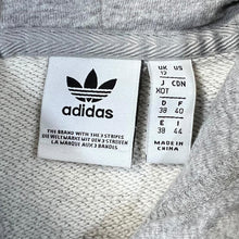 Load image into Gallery viewer, Adidas Classic Trefoil Mini Centre Logo Grey Pullover Hoodie