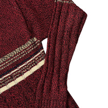 Load image into Gallery viewer, Vintage MEN'S CLASSIC Striped Knit 1/4 Zip Pullover Sweater Jumper