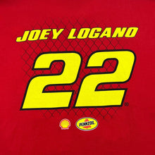 Load image into Gallery viewer, NASCAR Team Penske "Joey Logano" Motorsports Racing Spellout Graphic T-Shirt