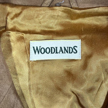 Load image into Gallery viewer, Vintage 90's WOODLANDS Made In England Brown Tan Genuine Real Suede Leather Button Jacket