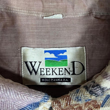 Load image into Gallery viewer, Vintage 90's WEEKEND Aztec Striped Patterned Long Sleeve Flannel Over Shirt