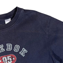 Load image into Gallery viewer, REEBOK "East Coast Division" Graphic Logo Spellout Faded Dark Navy T-Shirt
