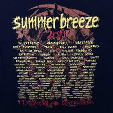 Load image into Gallery viewer, Summer Breeze Festival 2011 Hard Rock Heavy Metal Music Band Lineup Black T-Shirt