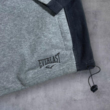 Load image into Gallery viewer, Everlast Embroidered Big Spellout Grey 1/4 Zip Pullover Fleece Sweatshirt