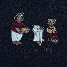 Load image into Gallery viewer, Vintage 90's Santini Classic "Tempting Dog" Embroidered Lambswool Blend Knit Jumper