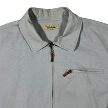 Load image into Gallery viewer, Vintage Natural Classics Beige Check Lined Canvas Cotton Bomber Jacket