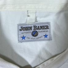 Load image into Gallery viewer, Vintage John Baner Cowboy Western White Black Long Sleeve Cotton Shirt