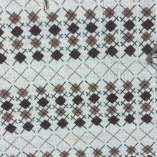 Load image into Gallery viewer, Vintage 90's ALFA FASHION Argyle Check Patterned 1/4 Zip Long Sleeve Flannel Polo Shirt