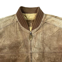 Load image into Gallery viewer, Vintage 90's BURTON Classic Brown Genuine Real Suede Leather Bomber Jacket