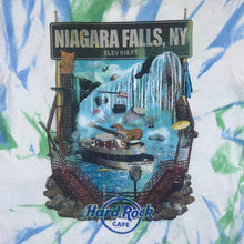 Load image into Gallery viewer, HARD ROCK CAFE "Niagara Falls, NY" Souvenir Graphic Tie Dye T-Shirt
