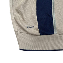 Load image into Gallery viewer, Vintage GABICCI Classic Grandad Colour Block Acrylic Wool V-Neck Sweater Jumper