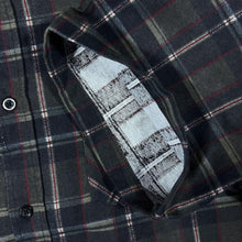 Load image into Gallery viewer, Vintage Reward Plaid Check Cropped Short Sleeve Cotton Flannel Shirt