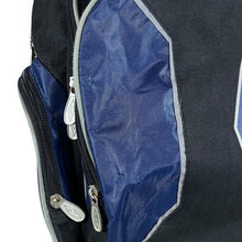 Load image into Gallery viewer, Early 00's Umbro Embroidered Logo Spellout Black Blue Rucksack Backpack Bag