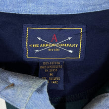 Load image into Gallery viewer, Vintage The Arrow Company Colour Block Multi Striped Long Sleeve Polo Shirt