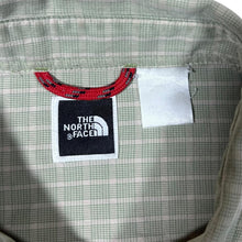 Load image into Gallery viewer, The North Face TNF Pale Green Check Utility Hiking Short Sleeve Shirt