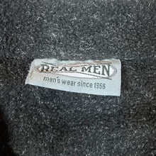 Load image into Gallery viewer, Vintage REAL MEN Embroidered Mini Logo Colour Block 1/4 Zip Pullover Fleece Sweatshirt