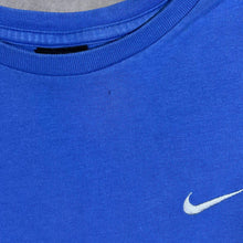 Load image into Gallery viewer, Vintage Nike Classic Embroidered Mini Swoosh Logo Blue Short Sleeve T-Shirt