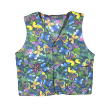 Load image into Gallery viewer, Vintage 90's LINE Crazy Abstract Patterned 1/4 Zip Fleece Sweatshirt Gilet Set