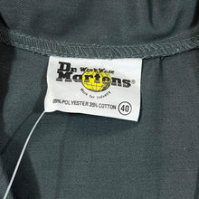 Load image into Gallery viewer, DR. MARTENS WORKWEAR Classic Grey Green Open Collar Cotton Long Sleeve Work Chore Shirt